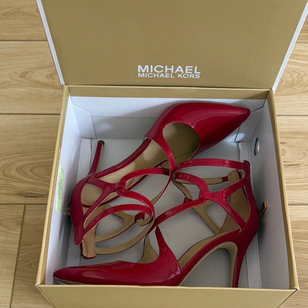 Michael Kors Strappy Red Heels